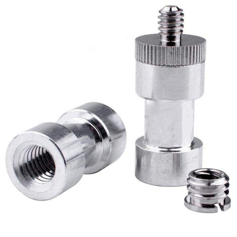 Maxmoral 3 Sets 1/4 Inch to 3/8 Inch Threaded Screw Mount Adapter Set for Camera Tripod Monopod DSLR Camera Flash Trigger - Female to Female Adapter, Male to Male Screw, Reducer Bushing Screw - Image 5